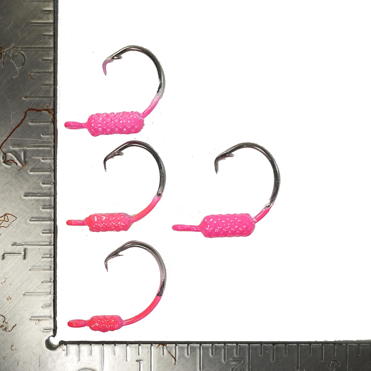 Yellowtail Snapper Weighted Circle Hook Jig - (Pink) Mixed (4/0-1/32, 1/16, 1/8 oz & 5/0-1/8 oz) - 25 Pack
