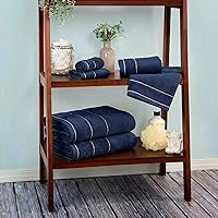 Vista 7 de Lavish Home Juego de toallas de secado rápido, 100 por ciento algodón, 6 piezas - Color blanco