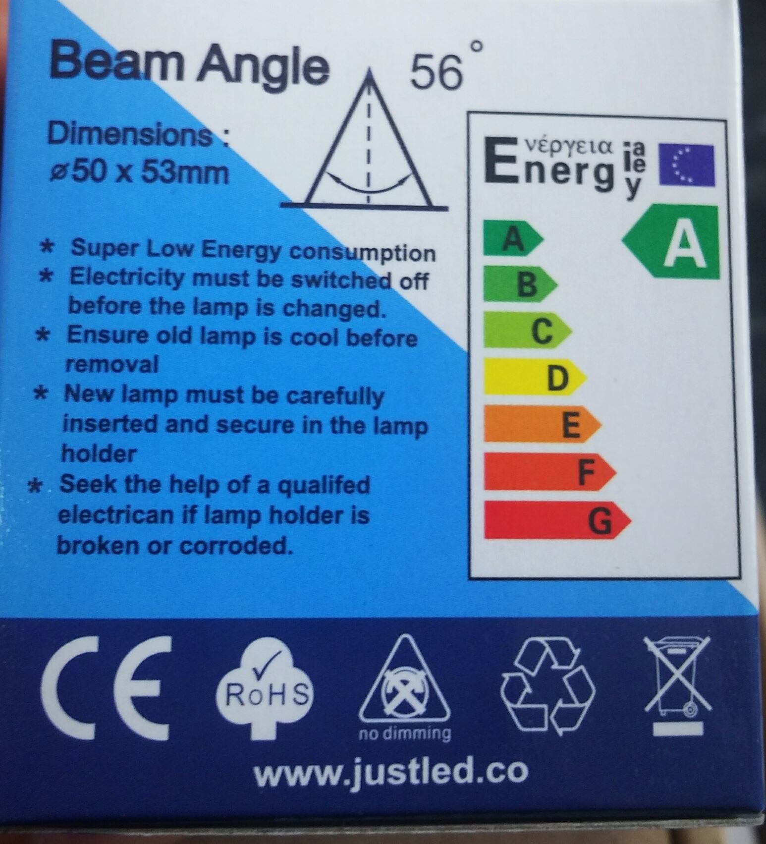GU10 Ampoule LED Blanc jour, 5000 K 7 W pour Downlight Spot d'éclairage, éclairage encastré non dimmable AC200–240 V Lot de 10 (remplacement pour 70 W Spot halogène) [Classe énergétique A +]