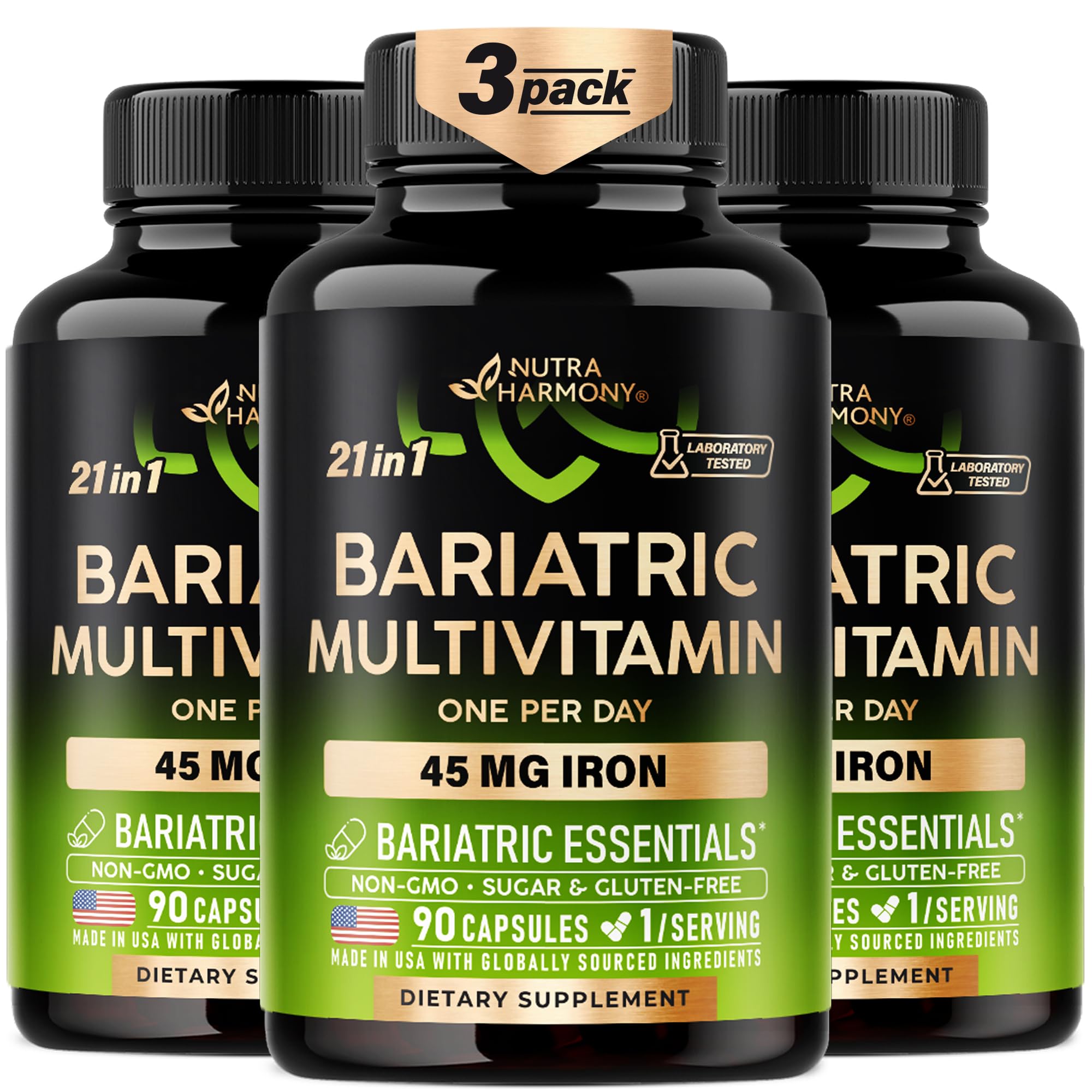 Bariatric Multivitamin with Iron 45mg - 21in1 Bariatric Complex - 90 Caps — Amazon image 11