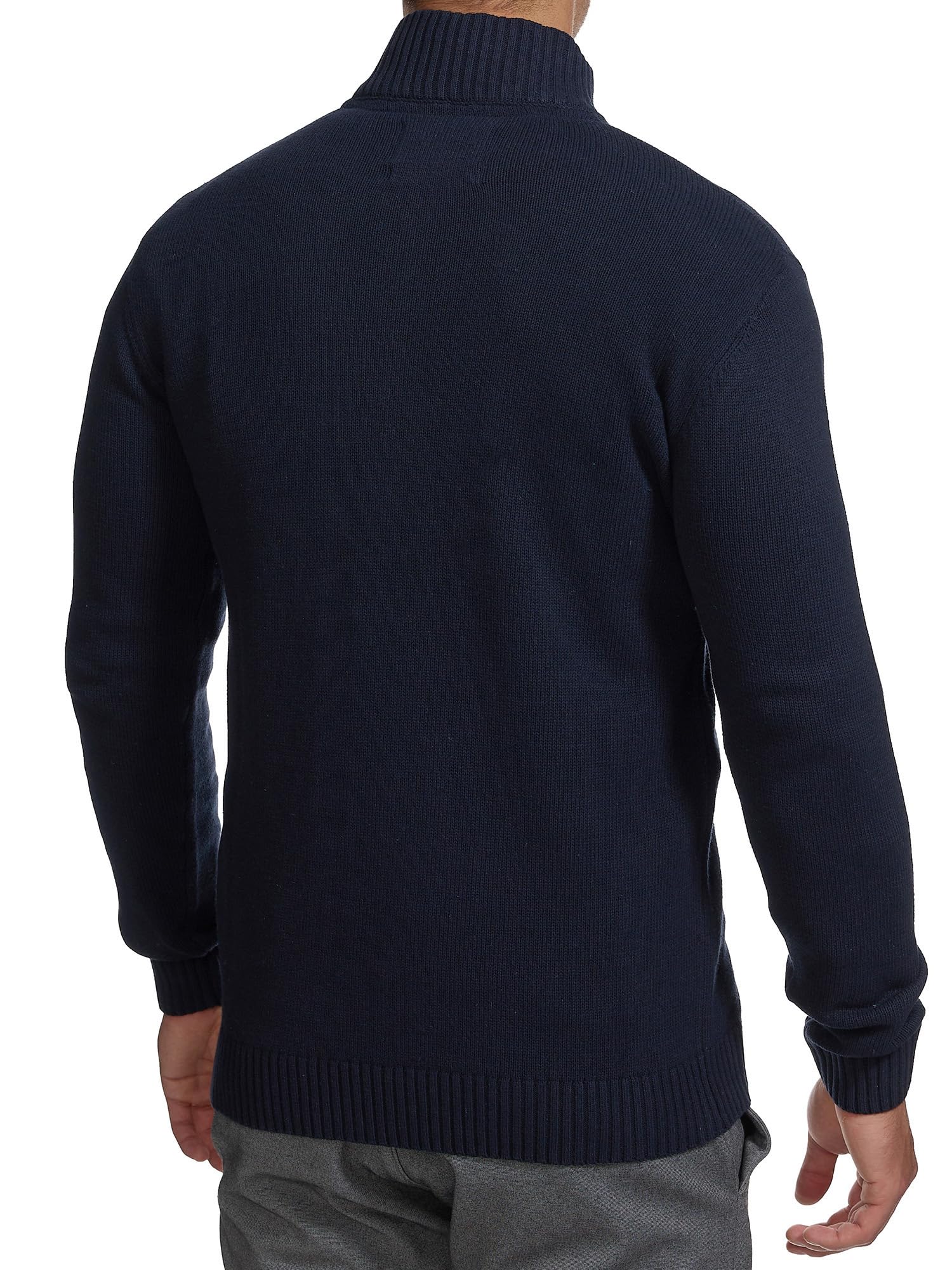 Indicode Hommes INLut Cardigan | Gilet à col Montant