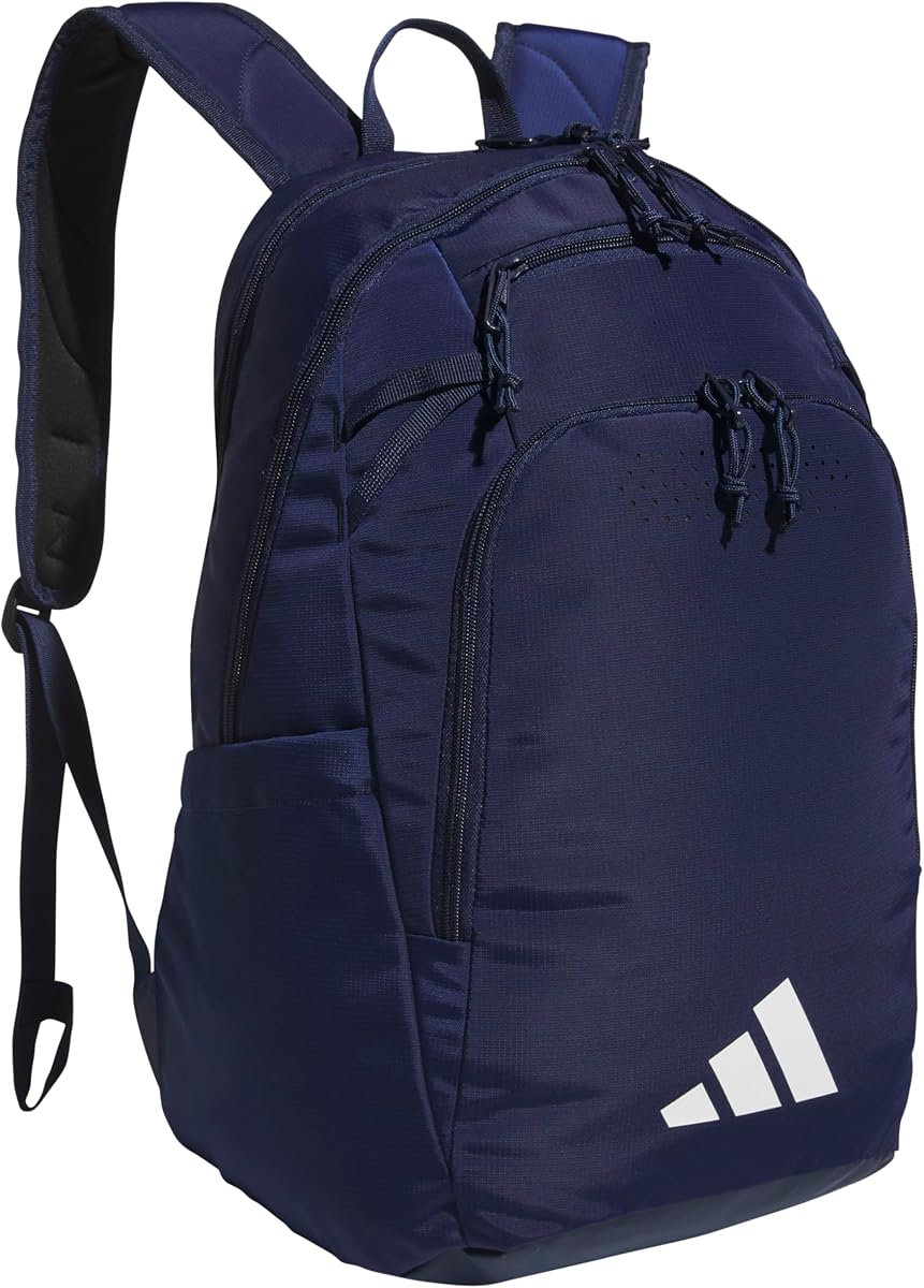 Mochila deportiva adidas Defender 33L | Acolchado de 15 pulgadas. Funda para computadora portátil, bolsillos para botellas de agua, ventila zapatos sudorosos, permanece seco en pisos mojados, gimnasio escolar y listo para viajar