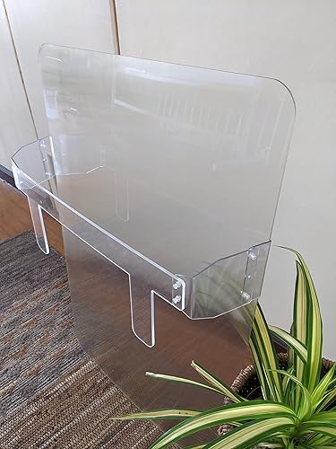 Miniatura 7 de Escudo de invisibilidad, 36 x 24 pulgadas, protector lenticular con asas acrílicas transparentes para bromas, ciencias, magia, ilusión, ocultación,