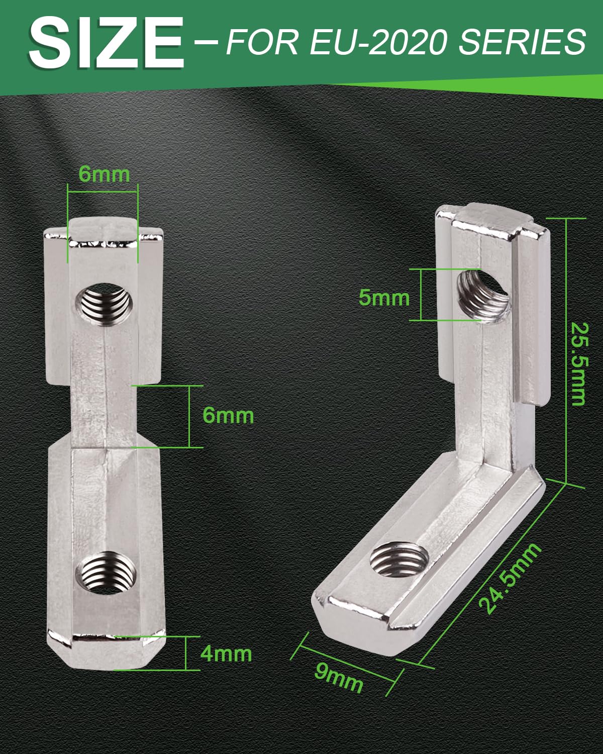10 Raccordi Angolari A T Per Profili Alluminio 2020 - Connettori 90° Con Viti M5, Per Fai-Da-Te - Foto 9