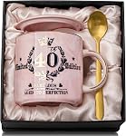 Aunt Gifts from Niece Nephew - Christmas Mothers Day Gifts for Aunt - Best Auntie Ever Mug - Funny Birthday Gifts for Auntie, Anutie in Law - 14oz Pink Marble Ceramic Coffee Mug Printed with Gold