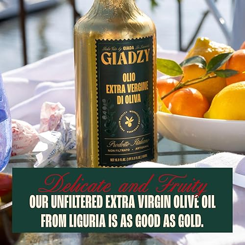 Miniatura 4 de Giadzy by Giada de Laurentiis Aceite de Oliva Virgen Extra - Aceite de oliva italiano prensado en frío sin filtrar de primera calidad, envoltura