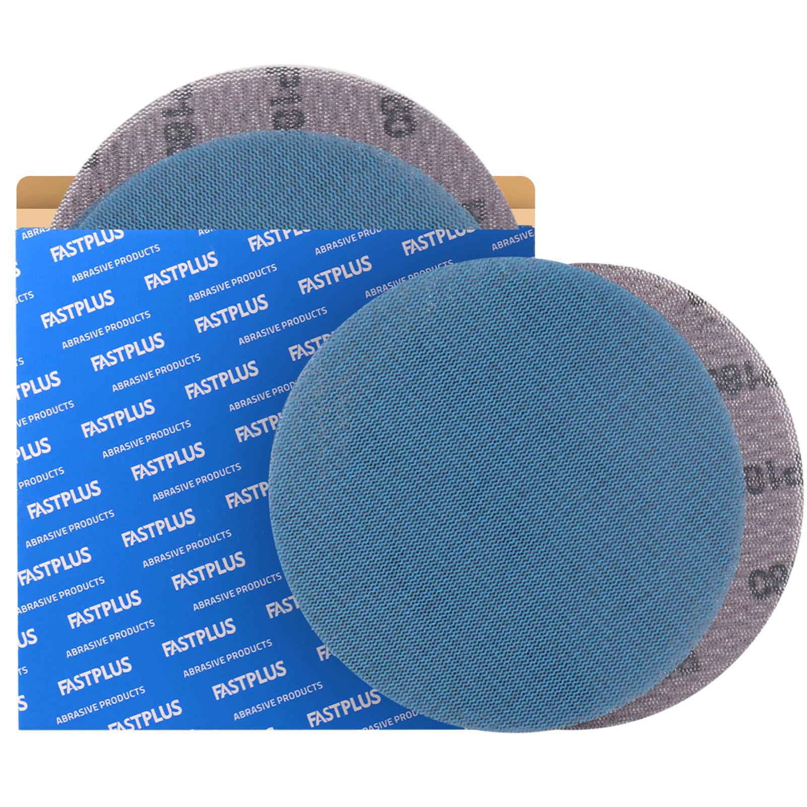 10 Stück Keramik Schleifgitter 225mm Klett K180 Trockenbauschleifer | Blaues Netzschleifmittel für Trockenbauschleifer. Vollflächige Absaugung verhindert Zusetzen beim Schleifen von Spachtel.