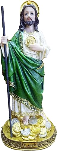Estatua de San Jude de San Judas Estatua de San Jude con escultura de Jude (12")