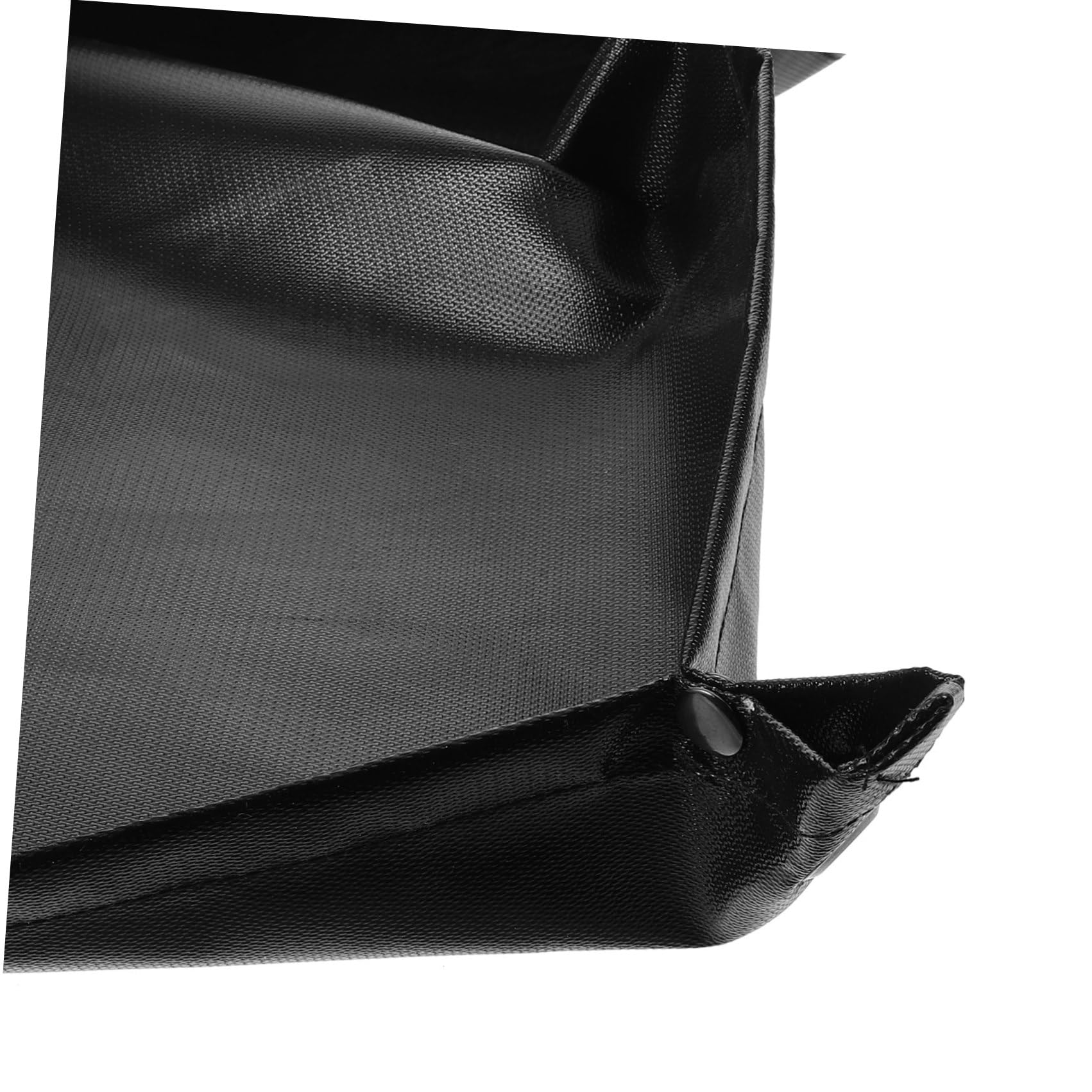 Tapete Ignífugo de Silicona para Barbacoa Exterior 71x71 Cm | Negro, Doble Cara, para Césped y Terraza, Portátil, Fácil de Plegar y Limpiar