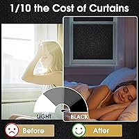 Vista 6 de Coavas - Película de privacidad para ventana, con adherencia estática, protección solar UV y control térmico, cubierta esmerilada para el hogar