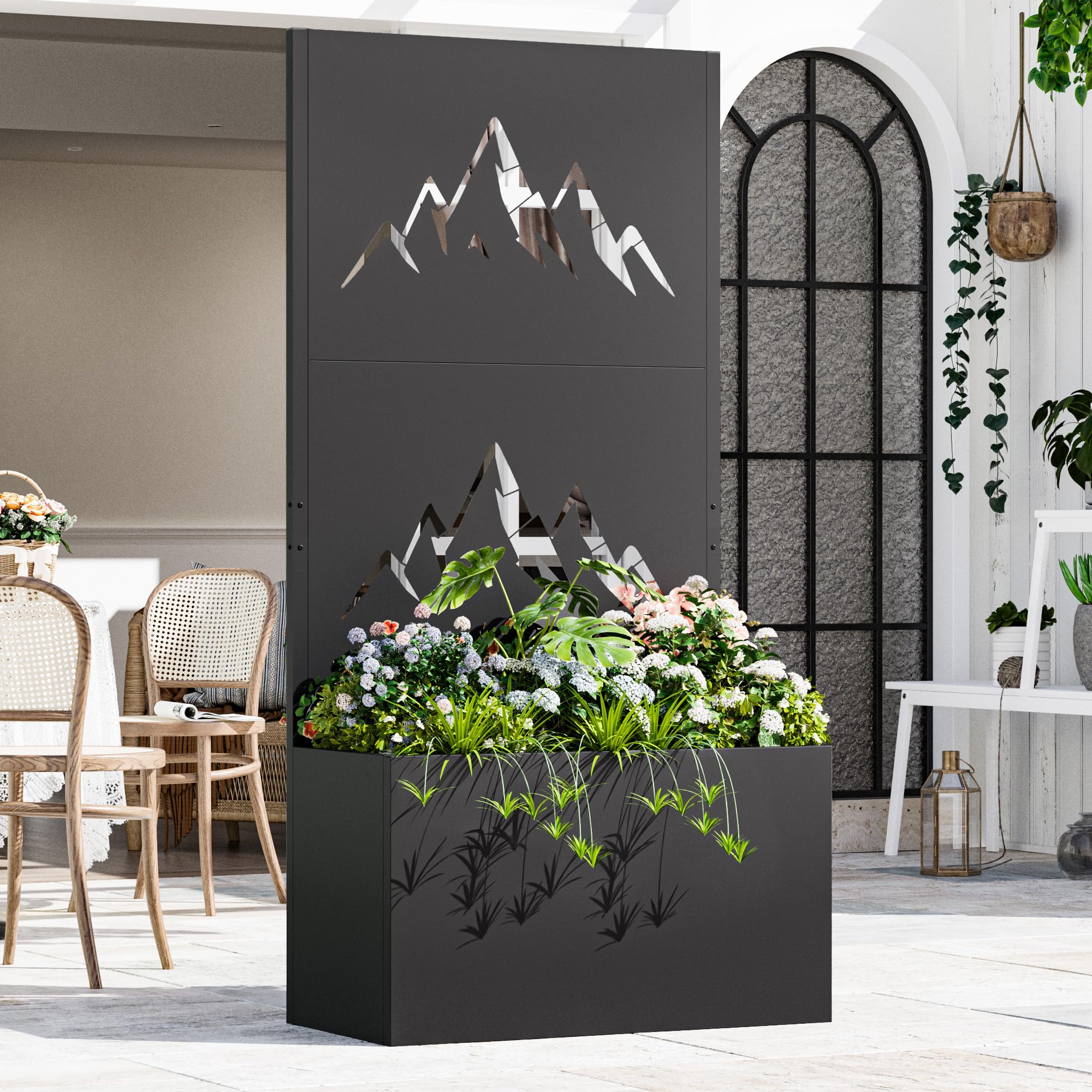 Modern Shade Summit Horizon Metal Privacy Screen