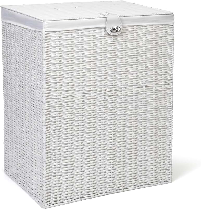 Amazon.co.uk white linen basket