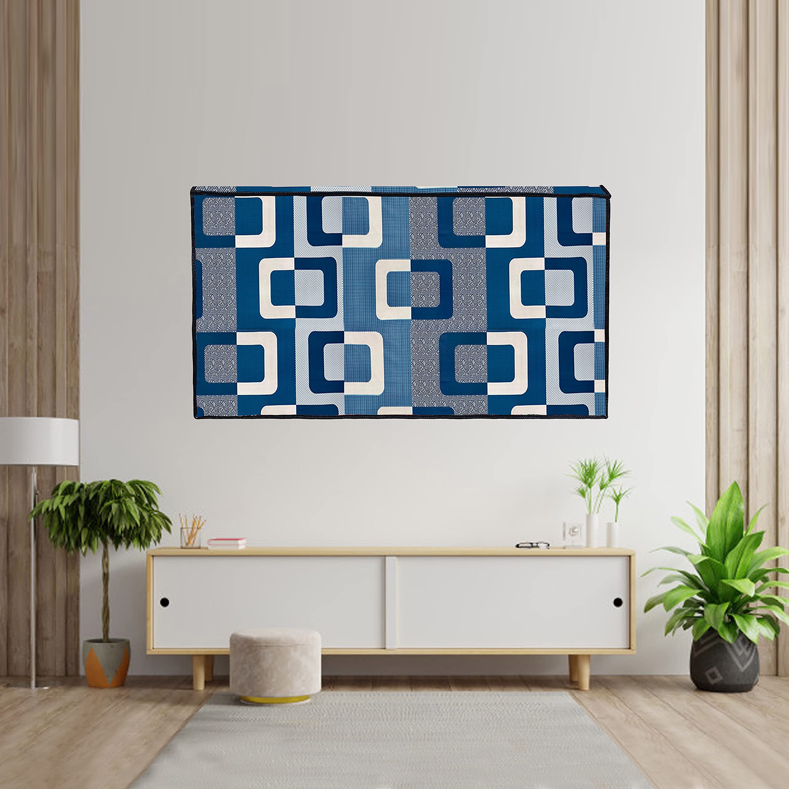 Wings Star LED TV Cover for 43 Inches | Dustproof & Waterproof With PVC Layer | Television Protector Cover | LCD/LED Monitor Cover With Zip Lock, KUM133