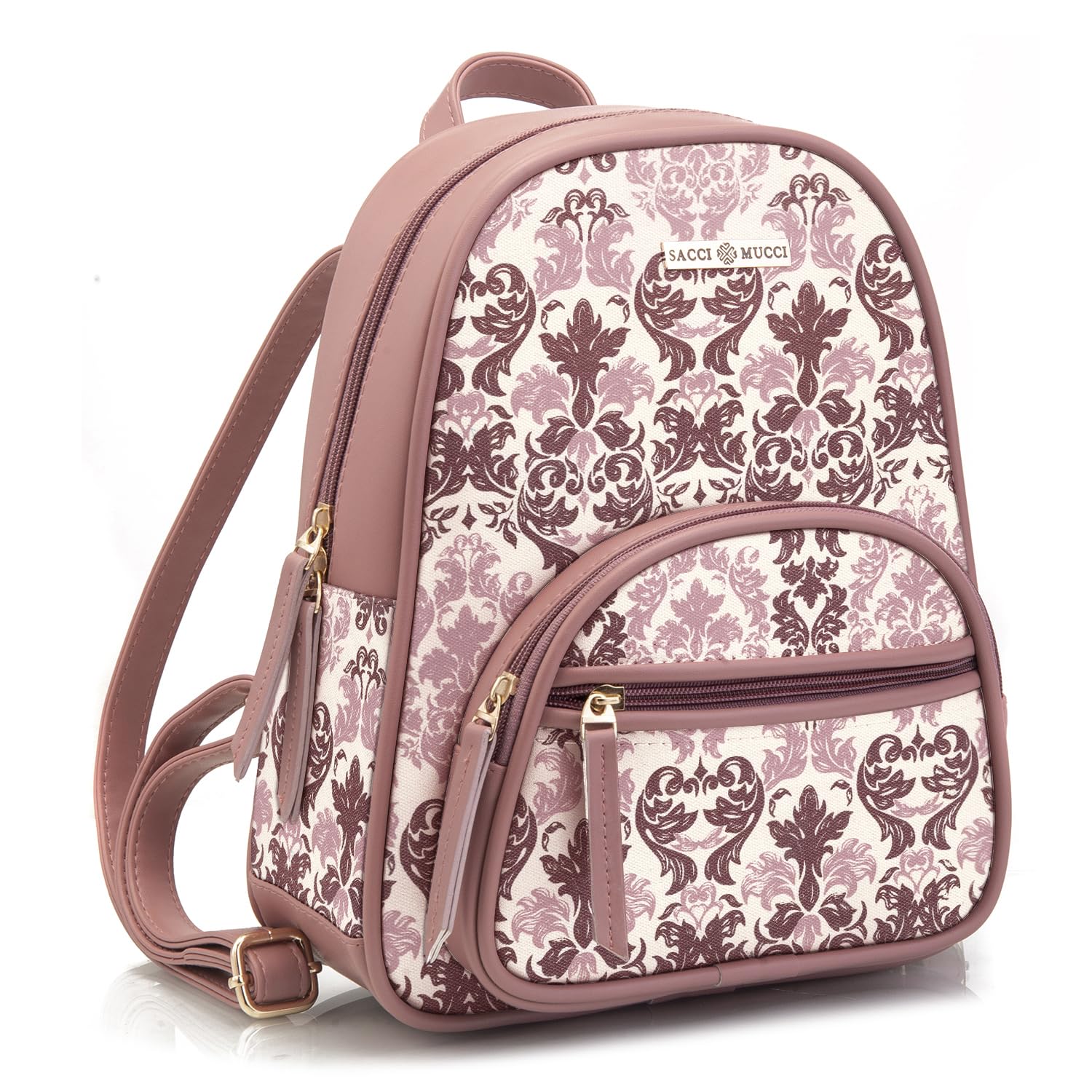 sacci mucci Backpacks for girls latest hand bag for women Trendy college bags for girls Mini Small Women Backpacks Womens Kids Girls - Damask-picture-28