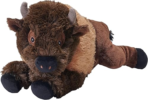 Wild Republic Ecokins, bisonte, animal de peluche, 12 pulgadas, regalo para niños, juguete de peluche, hecho de botellas de agua recicladas hiladas,