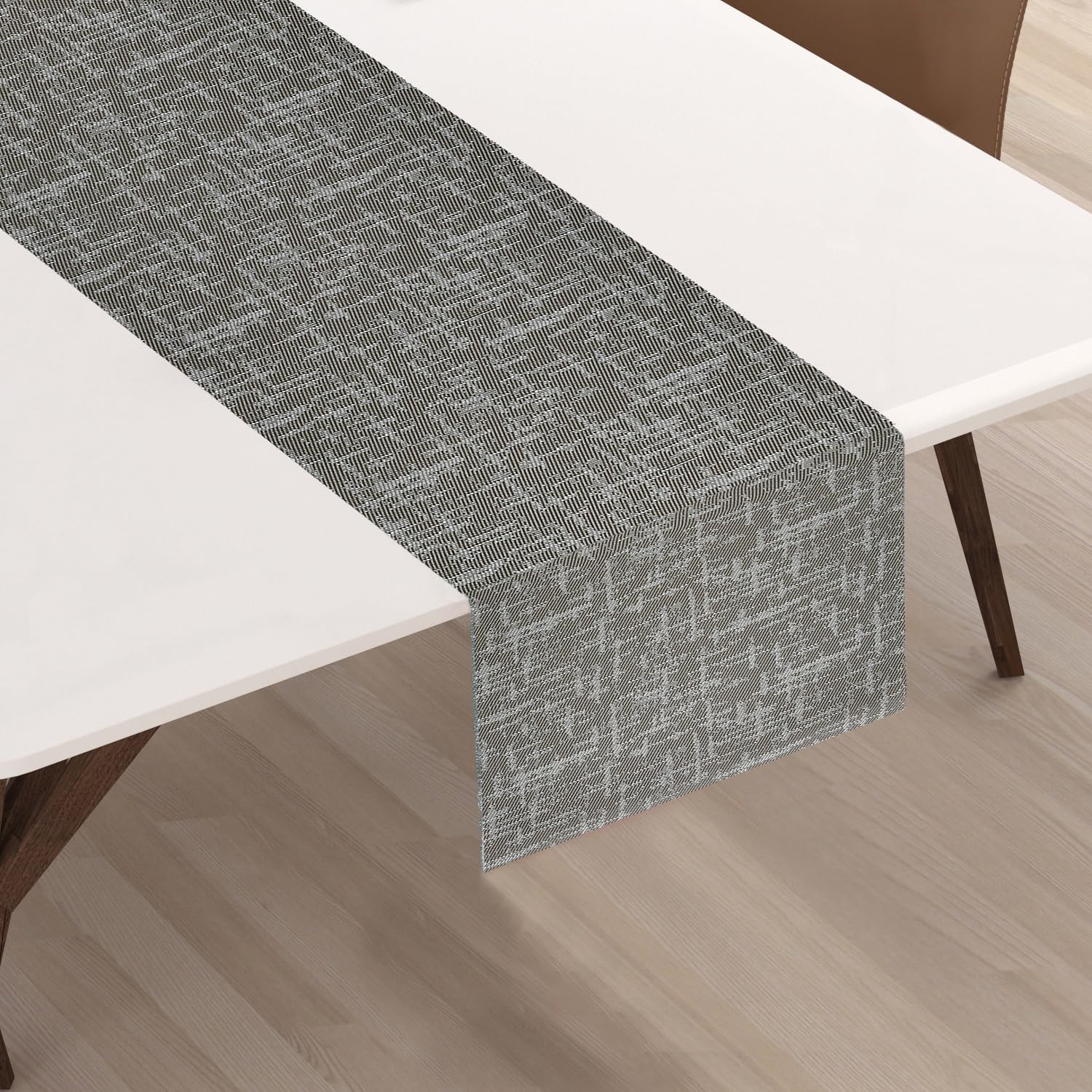 Yellow Weaves Placemats & Runner Set - Beige Brown -19