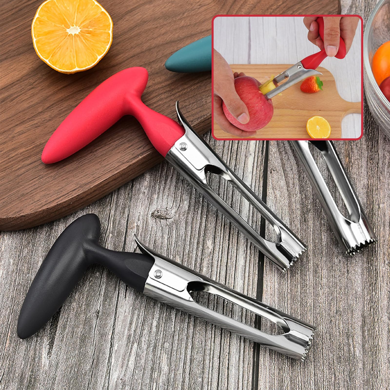 Amazon.co.jp: りんごの芯取り ステンレス鋼りンゴ 芯取り