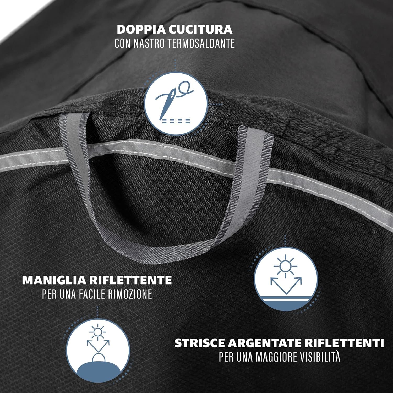 TeamObsidian Telo Copri Bicicletta da Esterno Impermeabile - Telo Copri Bici 300D - Copribiciclette da 1 a 3 Biciclette - Copribicicletta per Viaggio e Trasporto - Copertura Biciclette per Esterno
