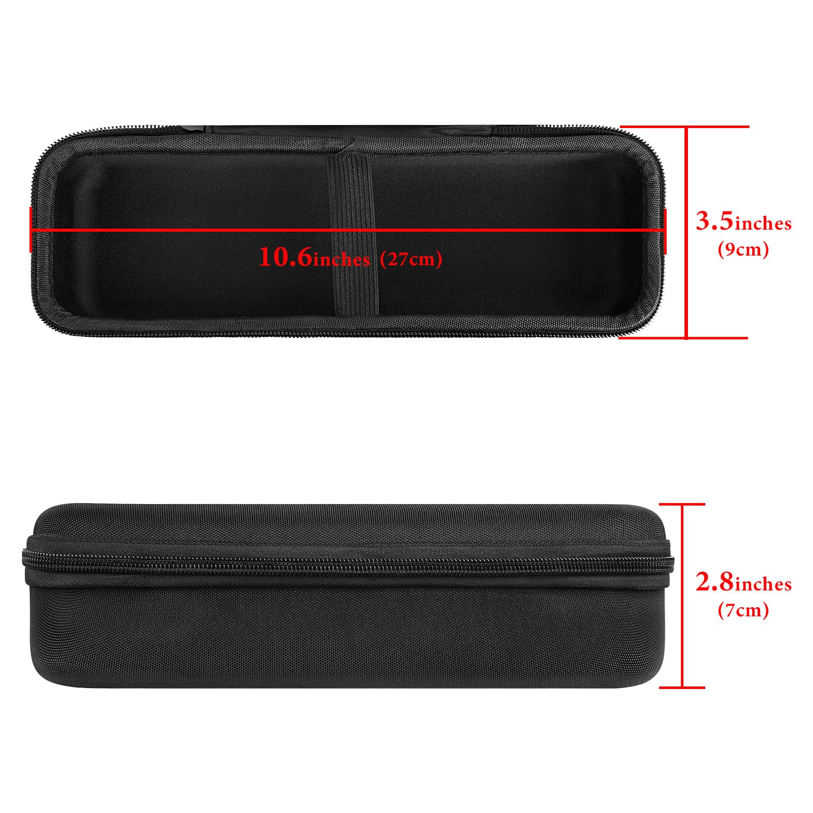 GEEKRIA Étui pour Microphone for Creators, Sac de Protection de Voyage avec Rangement pour câbles, Compatible avec Les modèles TONOR TW630, TW620, Dolphin MCX10, MCX20 et Gemini Sound GMU-M100 (Noir)
