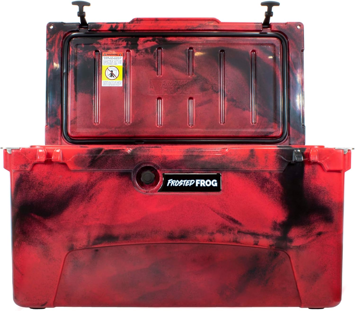 Frosted Frog 75 Camo Quart Ice Chest Heavy Duty High Performance Roto-Molded Commercial Grade Insulated Cooler
