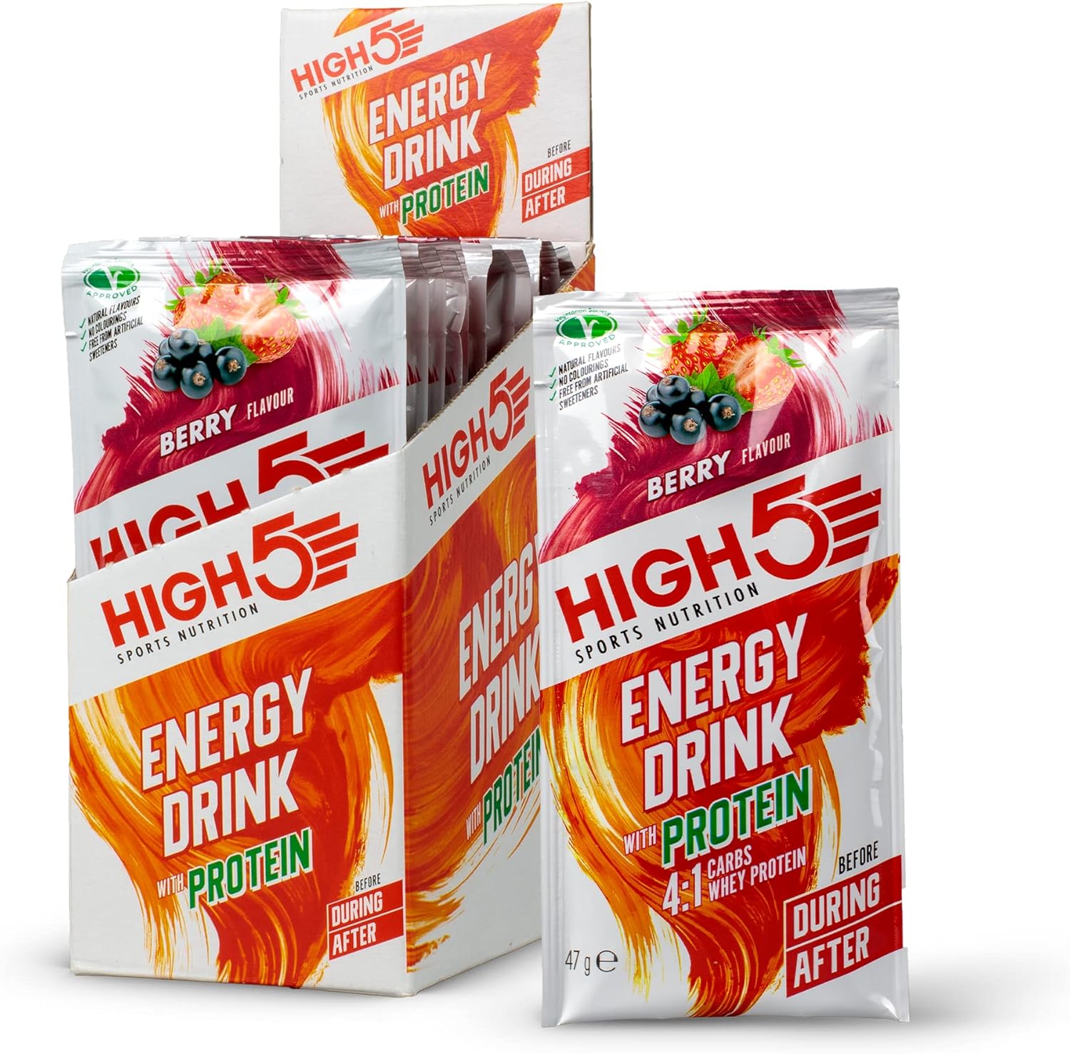 HIGH5 Energy Drink with Protein Berry, 12x47g Amazon.fr Hygiène et Santé