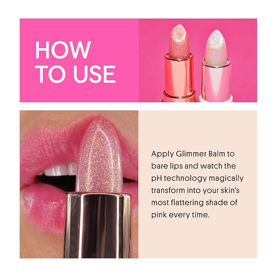 WINKY LUX Rose Glimmer Balm - Hydrating Color Changing pH Lip Balm