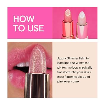 WINKY LUX Rose Glimmer Balm - Hydrating Color Changing pH Lip Balm