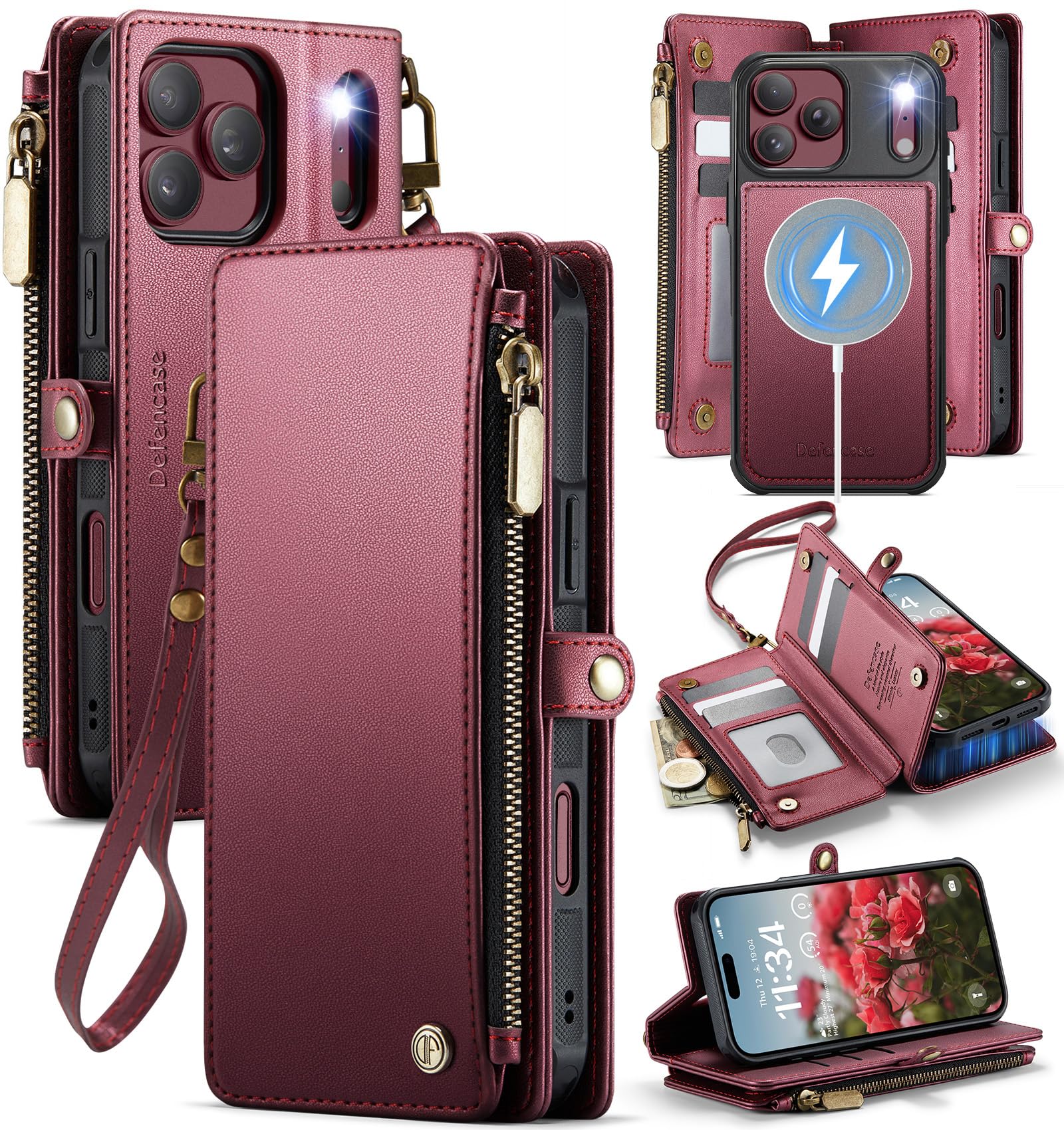 Photo 1 of Defencase iPhone 18 Pro Max Wallet Case with MagSafe