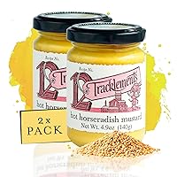 Vista 13 de TRACKLEMENTS - Mostaza inglesa fuerte - Mostaza amarilla picante picante, condimentos para recetas - Salsa va con filetes y hamburguesas - Sin