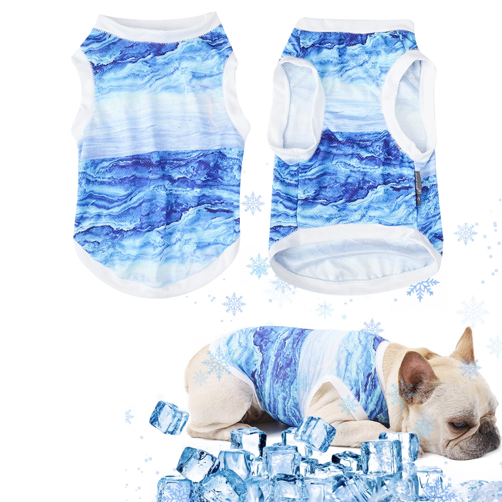 TYXHXTF Cappotto per cani,Gilet di per Cani, Gilet di Raffreddamento per Cani Traspirante Cane Leggera Refrigerante per Attività Esterne