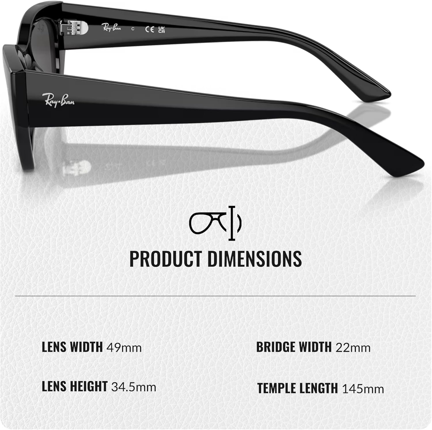 Ray-Ban RB4430 ZENA BIO-BASED Square-Round Shaped Sunglasses for Men & Women with Official RAYBAN Eyewear Kit - Image 5