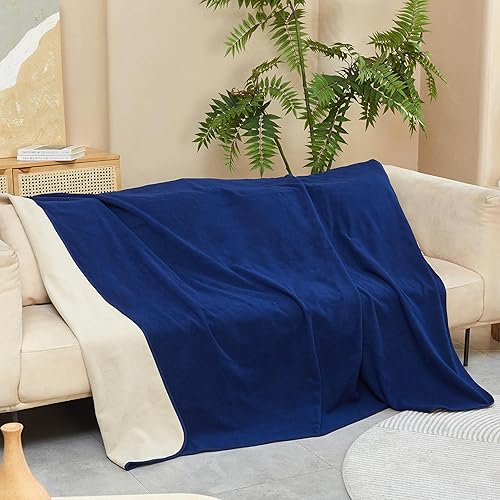 Miniatura 8 de Catalonia Manta impermeable para la intimidad de la cama, funda reversible de forro polar, protector de muebles lavable a prueba de líquidos