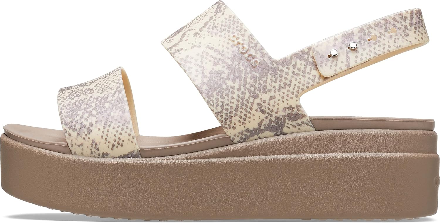 Vista 8 de Crocs Sandalia Brooklyn de cuña baja para mujer