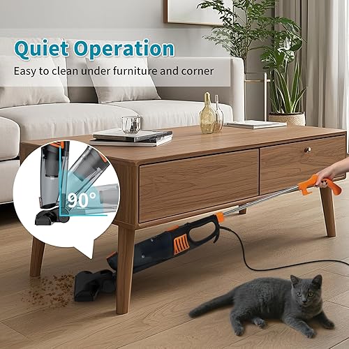 Miniatura 4 de Aspiradora con cable, aspiradora ultraligera 12 en 1 para el hogar, potente aspiradora de succión de 15 KPa con filtro HEPA lavable para el hogar,