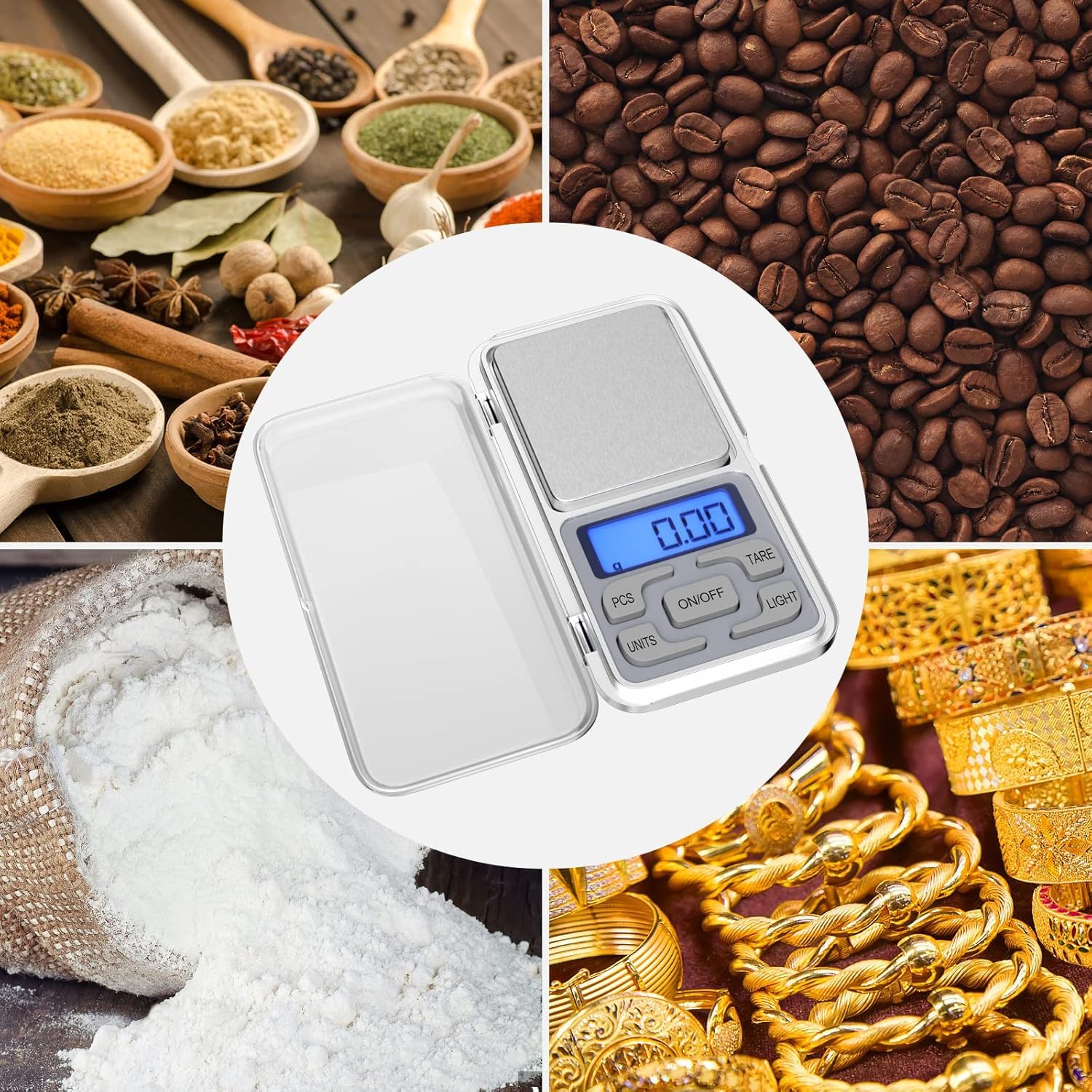 Balance De Cuisine Électronique Fousenuk 10kg - Précision 1g, Inox, LCD, 6 Unités - Pour Cuisine, Pâtisserie, Régime