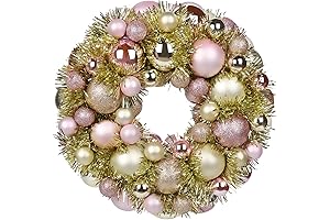 Christmas Wreath Rose Gold Shimmering Garland
