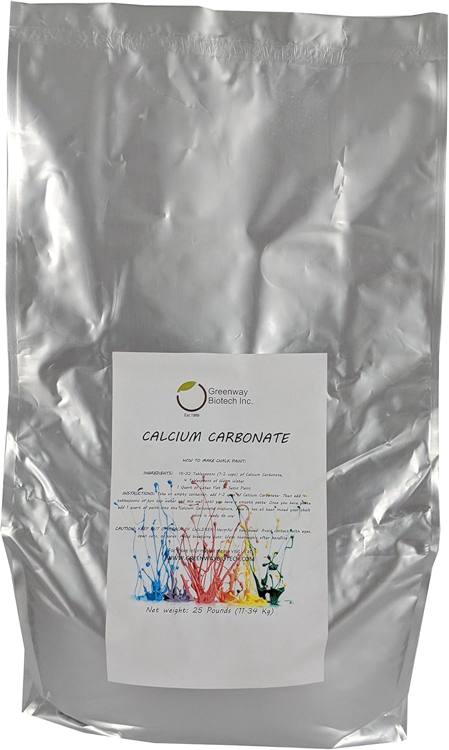 Greenway Biotech Calcium Carbonate Powder Natural Antacid