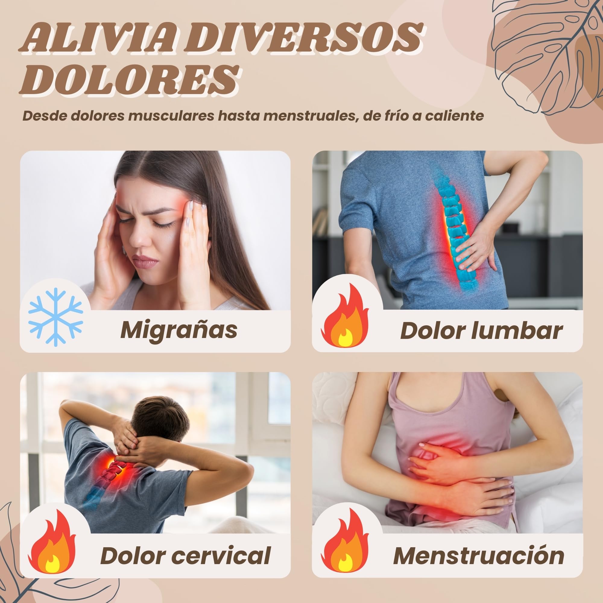 Saco Termico Semillas para Microondas - Bolsa Semillas Calor Microondas - Cojin de Semillas para Microondas - Sin Aroma - Relleno de Semillas de Mijo Ecológico - Fabricado en España 45x14cm