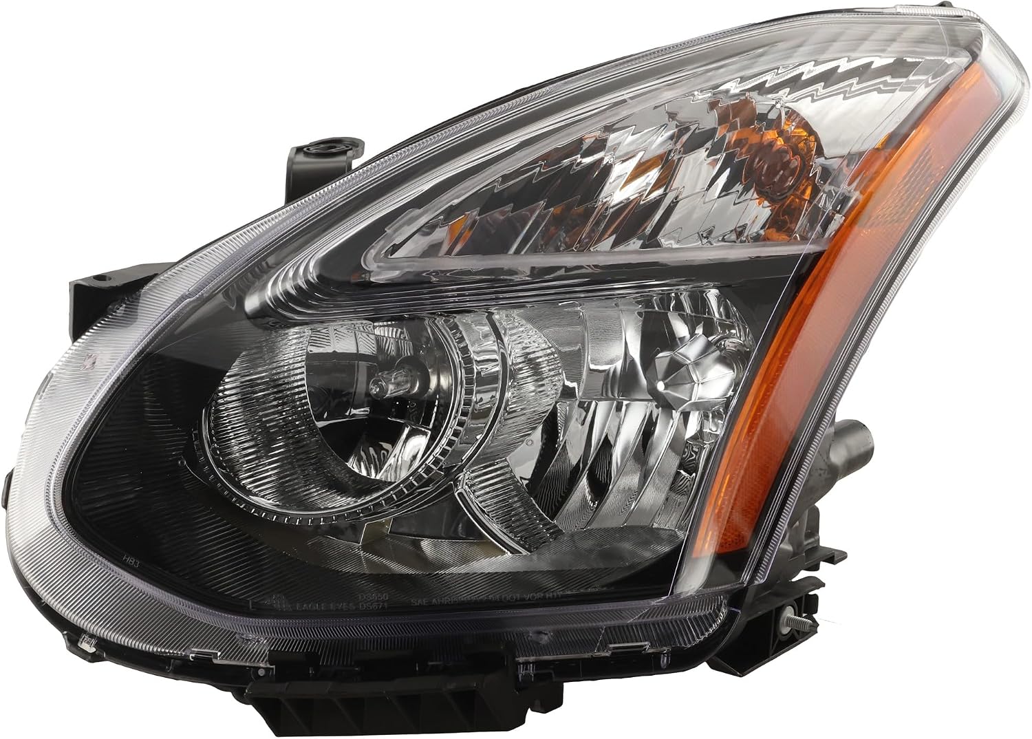 Compatible with 14-15 Rogue Select S Front Halogen Headlight Headlamp Head Light with Bulb Left Driver Side