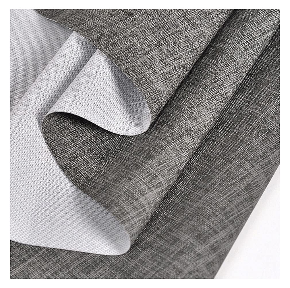 Tela de Polipiel for Tapizar Eco-cuero Imitación d Tela de Cuero Sintético con Polipiel de Vinilo Tela de Cuero Tapicería Material Texturizado PolipielTejido de Piel sint(Size:1.38X10m,Color:Gray 20#)