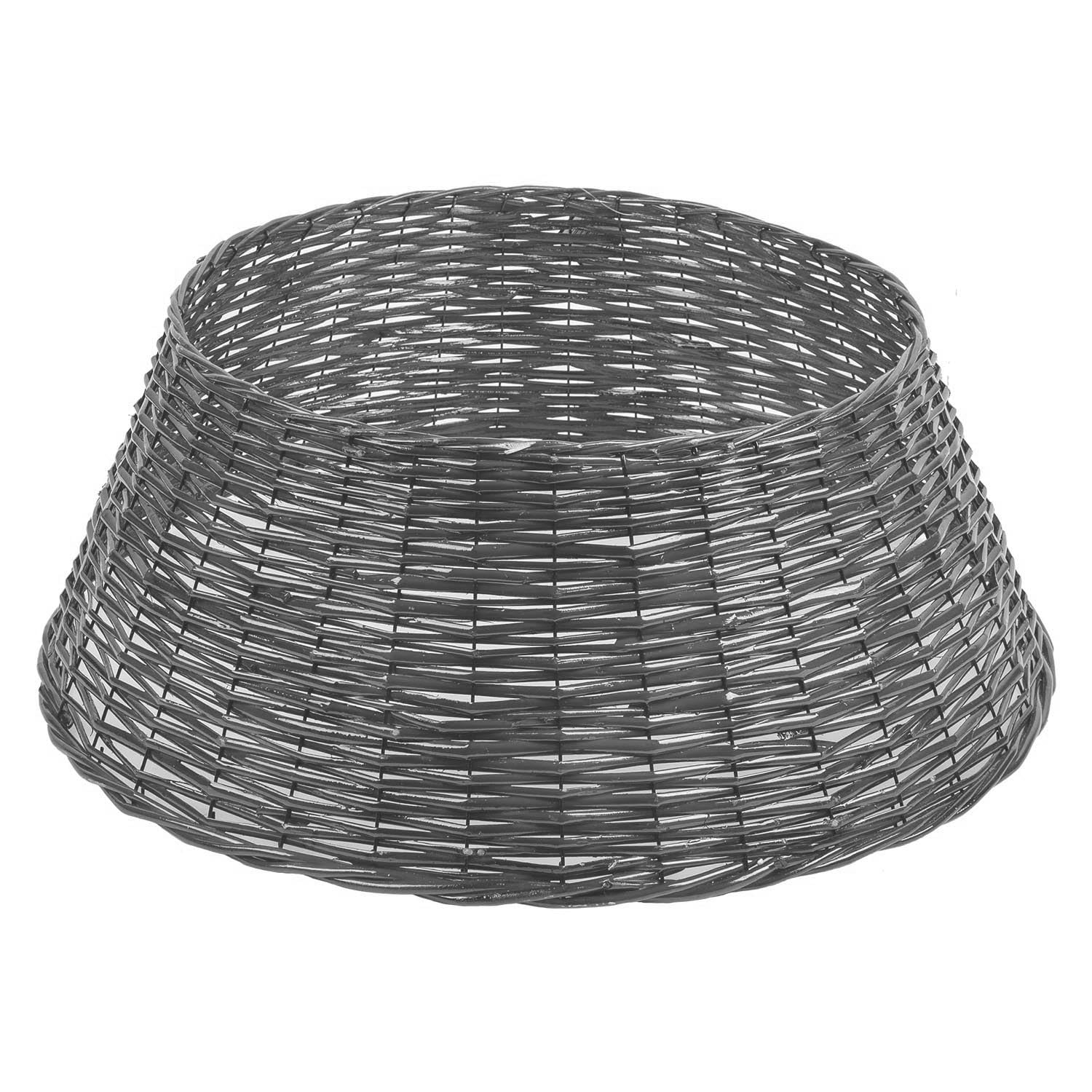 VFM e-Store - Christmas Tree Skirt Decoration Festive Indoor Xmas - 70cm X 70cm Grey X 1