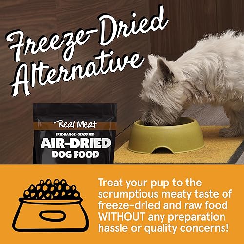 Miniatura 70 de Real Meat - Alimento para perros secado al aire con cordero y pescado real, bolsa de 5 libras de alimento real para perros de carne real sin granos