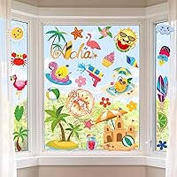 Vista 9 de Decoraciones del 4 de Julio Calcomanías Patrióticas para Ventanas de EE.UU. Calcomanías de Ventana Artísticas de Doble Cara EE.UU. Día