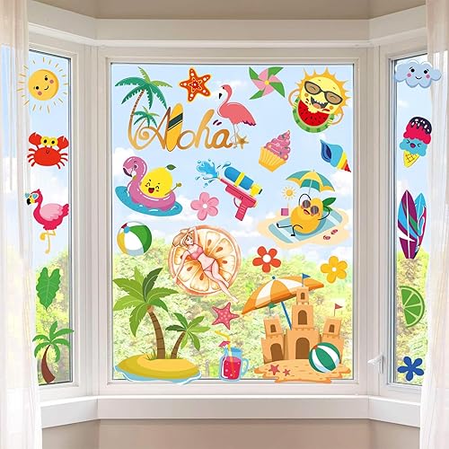 Miniatura 13 de Calcomanías Navideñas para Ventanas Decoraciones para Ventanas de Vidrio Calcomanías de Invierno Copos de Nieve Decoraciones de Navidad Calcomanías