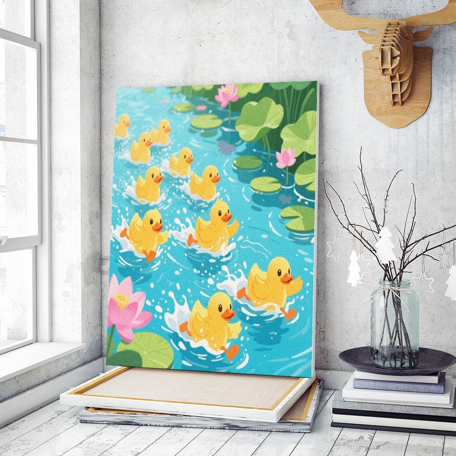KOAYUBFC Malen nach Zahlen für Erwachsene, Anfänger, Erwachsene, Malen-nach-Zahlen-Kits auf Leinwand, Acryl-Ölfarben, Malerei mit Pinseln als Geschenk, Wanddekoration