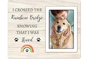 Rainbow Bridge 4x6 Pet Memorial Dog Frame