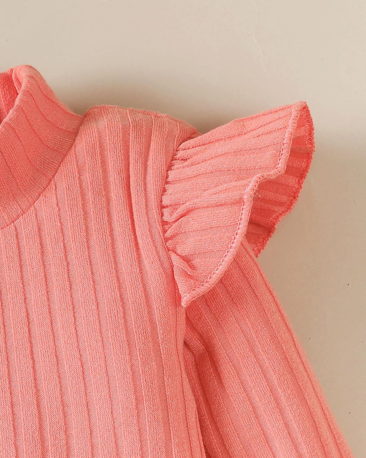 Baby Girl Clothes Sets: 2 Piece Ruffle Sleeve Tops Mini Skirts Sets Fall Winter Outfits for Toddler 9 Months-5 Years - Image 5