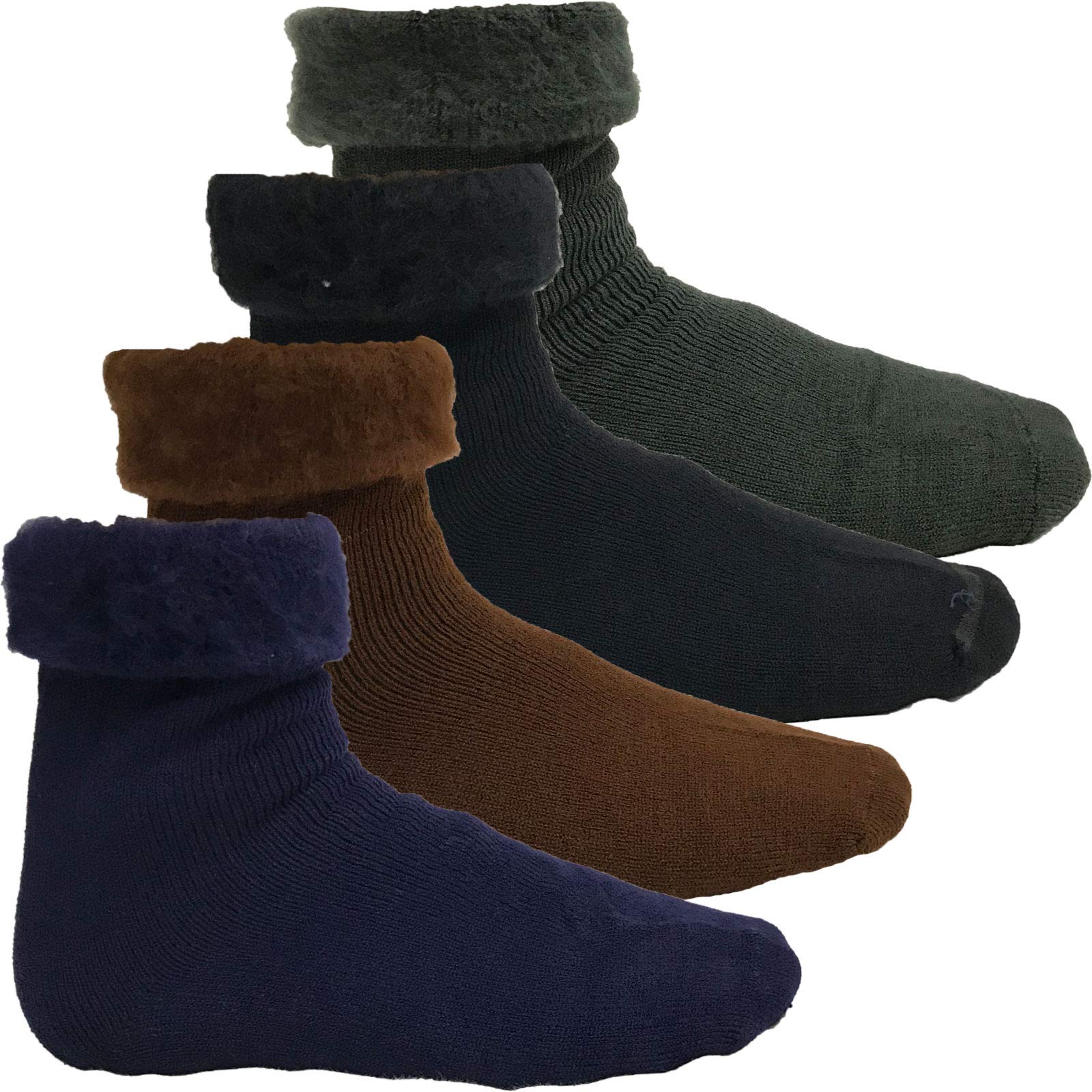 InsightClothing Mens Super Soft brushed Warm Bed Socks- Random Colour