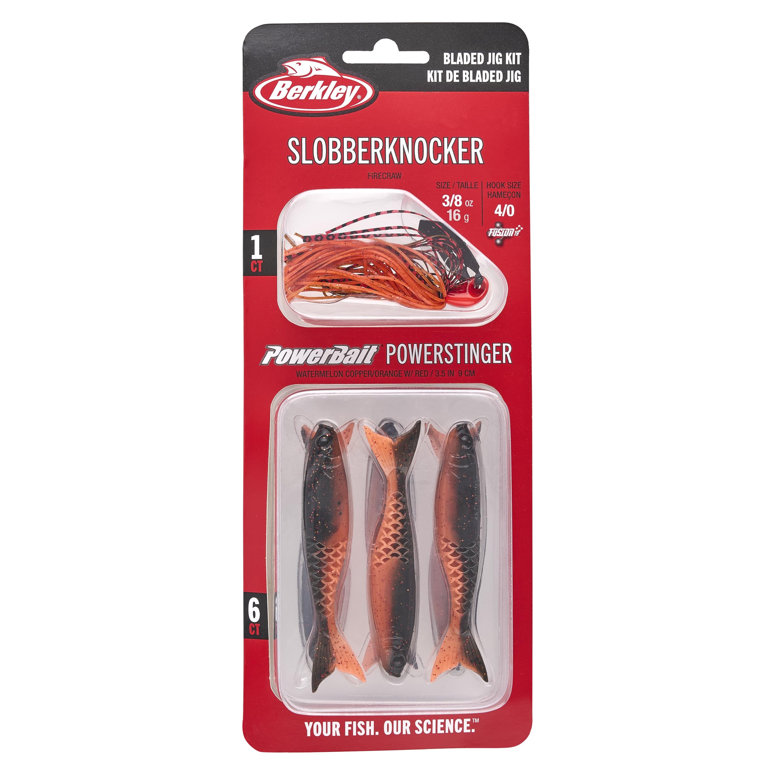 Berkley SlobberKnocker Fishing Jig, Coleslaw, 3/8 oz