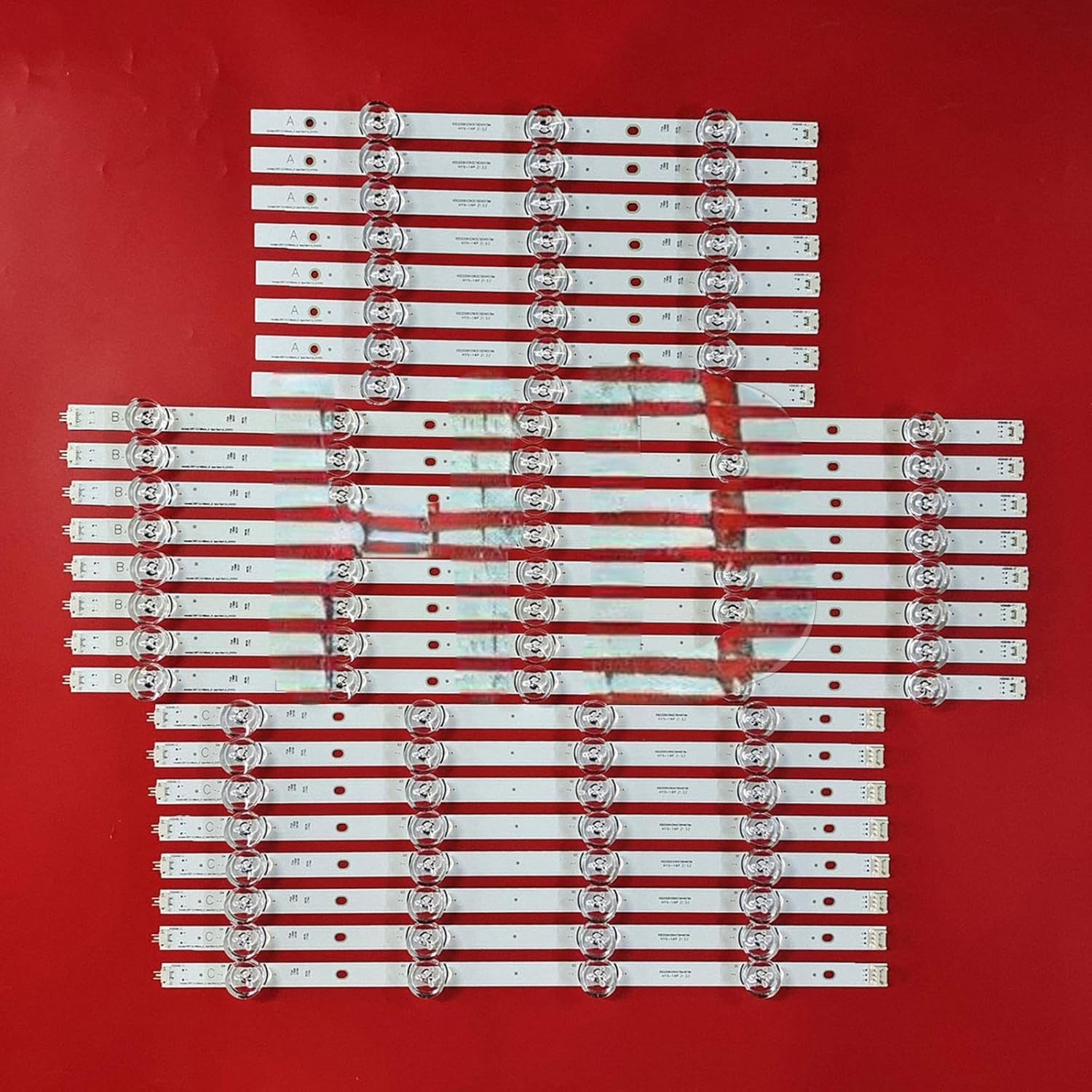 24pcs LED Backlight Strips for 65" TV Innotek DRT 3.0 65 A B Type Rev1.5 6916L-1773A 65LB6300 65LB7100 65LB5840